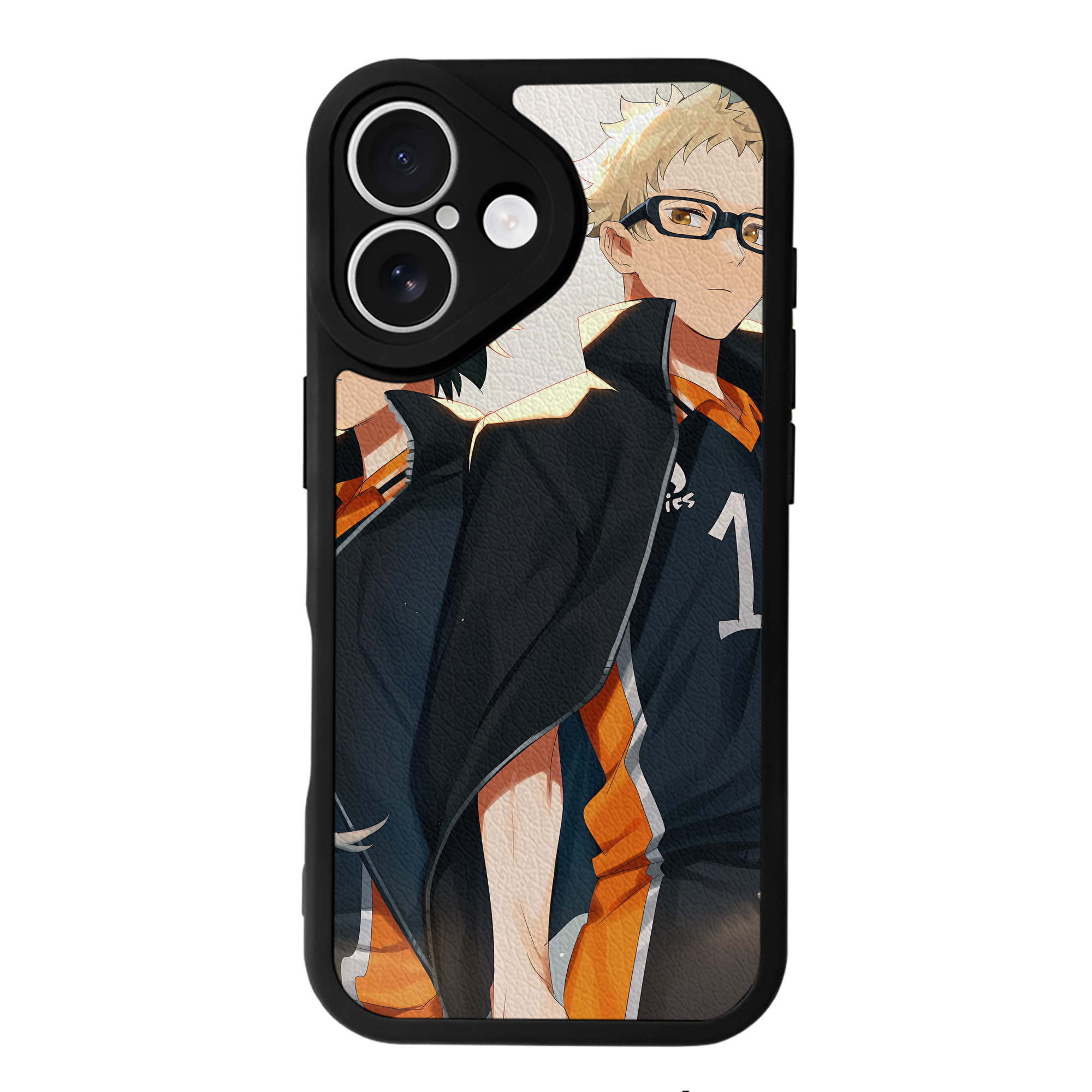 （画像用） ハイキュー!! Haikyu!! 【iPhone 16シリーズ対応】シリコンスマホケース（レザー調） 材質：シリコン